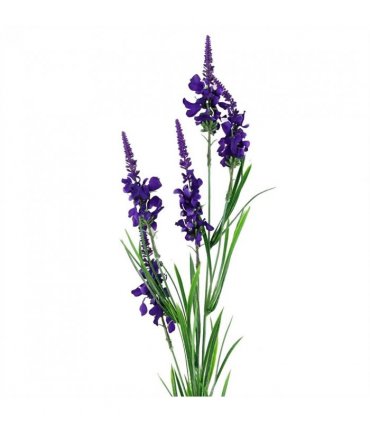 silk Purple 80cm Pack of 6 x Purple Larkspur Artificial Stem - Realistic Look