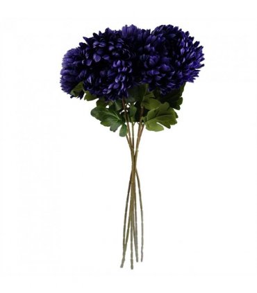Pack of 6 x 75cm Extra Large Reflex Chrysanthemum - Purple
