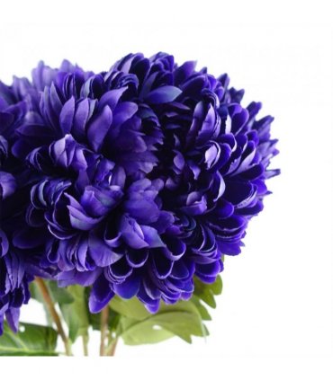 Pack of 6 x 75cm Extra Large Reflex Chrysanthemum - Purple