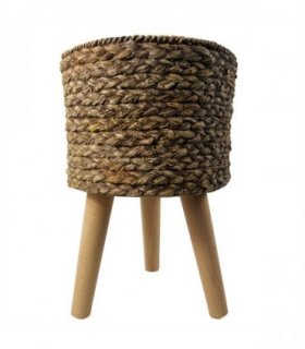 39cm x 26cm Woven Effect Composite Large Planter
