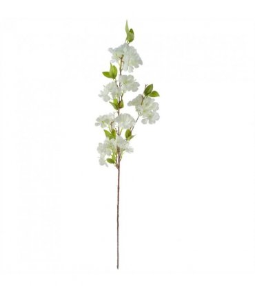 Pack of 6 x 100cm White Artificial Blossom Stem