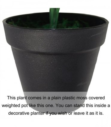 60cm Leaf Design UK Realistic Large Artificial Foliage Plant with Pot