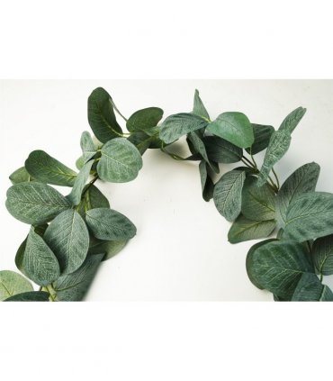 Artificial Hanging Trailing Evergreen Plant Pack of 6 Realistic Green Leaf 150cm