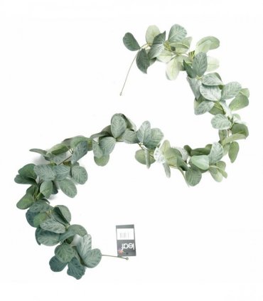 Artificial Hanging Trailing Evergreen Plant Pack of 6 Realistic Green Leaf 150cm