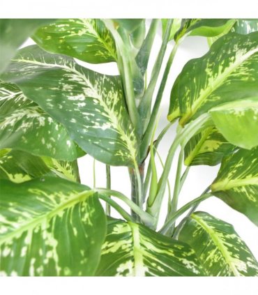 Tree Artificial Plant Large Fox's Aglaonema 100cm Green Silver Variegated