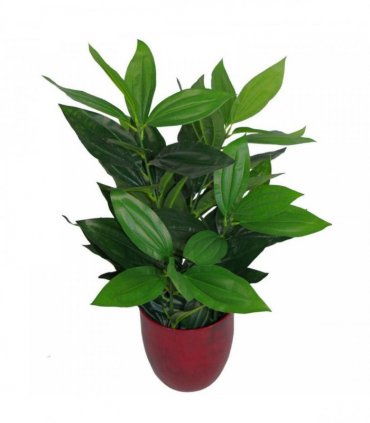 70cm Leaf Design UK Realistic Large Artificial Foliage Plant with Pot