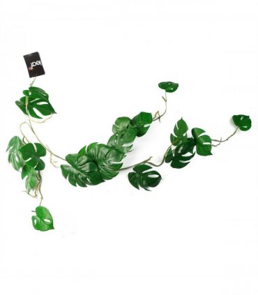 Artificial Hanging Trailing Monstera Plant 100cm Green Plastic Pack of 6