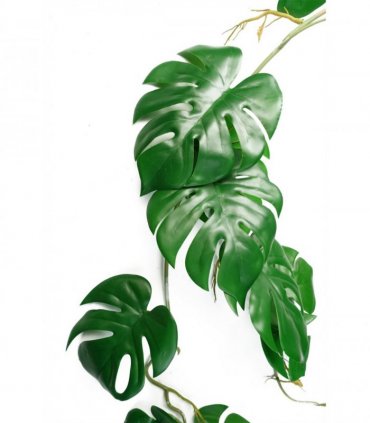 Artificial Hanging Trailing Monstera Plant 100cm Green Plastic Pack of 6