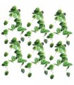 Artificial Hanging Trailing Plant Alocasia Dragon Scale Green 120cm Pack of 6