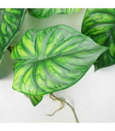 Artificial Hanging Trailing Plant Alocasia Dragon Scale Green 120cm Pack of 6