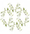 Artificial Hanging Trailing Fern Plant Green Large Leaf 125cm Pack of 6