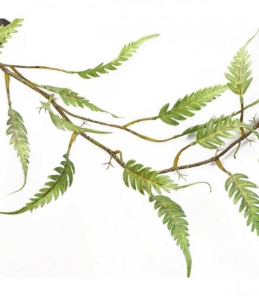Artificial Hanging Trailing Fern Plant Green Large Leaf 125cm Pack of 6