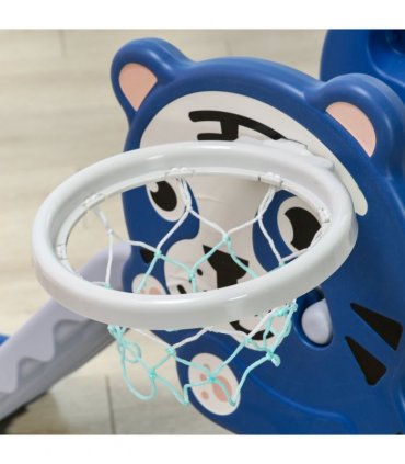 AIYAPLAY Kids Slide with Basketball Hoop, Basketball, for Ages 18-36 Months