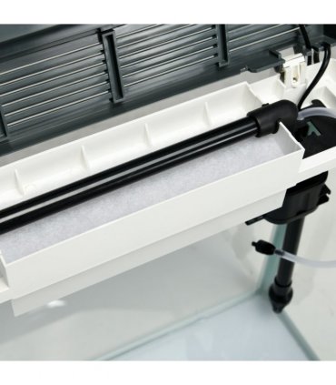 PawHut Aquarium 28L Glass Fish Tank w/ Filter, LED Lighting, Water Pump