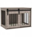 PawHut Dog Crate Furniture with Removable Cushion, for Medium Dogs - Brown
