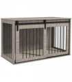 PawHut Dog Crate Furniture with Removable Cushion for XL Dogs - Brown