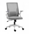 Vinsetto Mesh Office Chair for Home with Lumbar Support, Flip-up Arm, Wheels