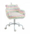 Vinsetto Faux Fur Unicorn Desk Chair Fluffy Home Office Chair with Armrests