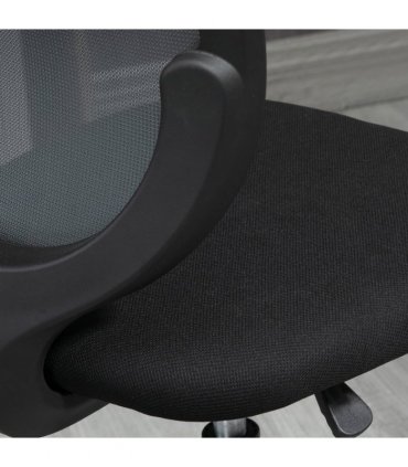 Draughtsman Chair Grey 59L x 59W x 126H cm Vinsetto Tall Office Lumbar Support