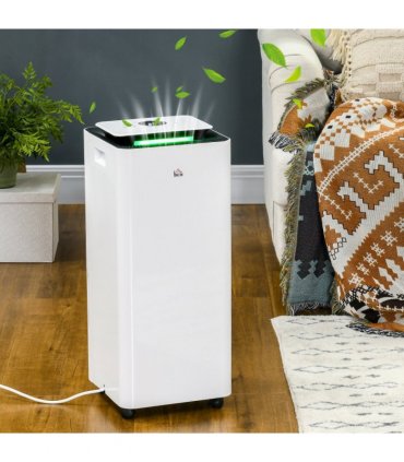 HOMCOM 16L/Day Protable Quiet Air Dehumidifier with Purifier, Timer, 5 Modes