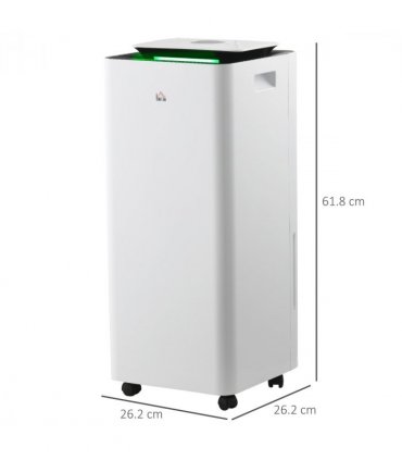 HOMCOM 16L/Day Protable Quiet Air Dehumidifier with Purifier, Timer, 5 Modes
