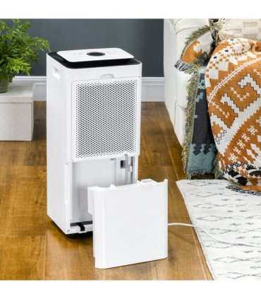 HOMCOM 16L/Day Protable Quiet Air Dehumidifier with Purifier, Timer, 5 Modes