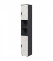 kleankin Tall Bathroom Storage Cabinet, Slim Bathroom Cabinet with Soft Close