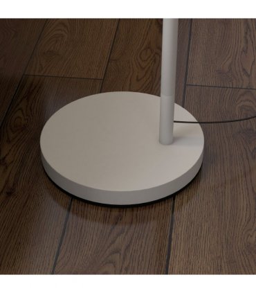Floor Lamp Metal Grey 63L x 35W x 165H cm with 350� Rotating Lampshade, LED Bulb