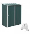 Steel Green 161.5cm x 94.5cm x 196cm Outdoor Storage Shed with Lockable Door