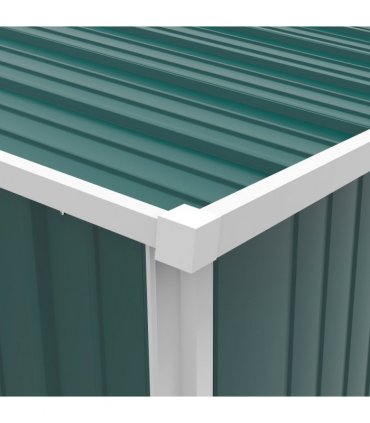 Steel Green 161.5cm x 94.5cm x 196cm Outdoor Storage Shed with Lockable Door