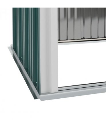Steel Green 161.5cm x 94.5cm x 196cm Outdoor Storage Shed with Lockable Door