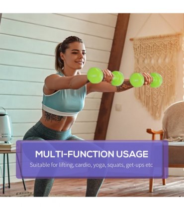 HOMCOM 6kg Dumbbell Fitness Weights Set for Men and Women, Home Gym Workout