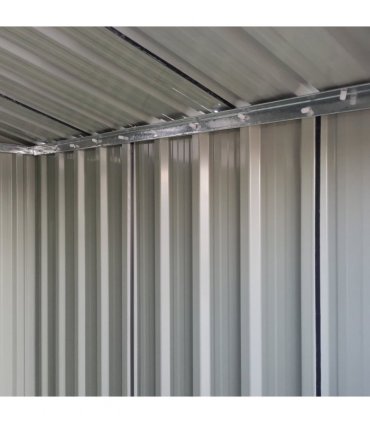 Outsunny 5ft x 4.3ft Outdoor Metal Storage Shed with Sliding Door Sloped Roof