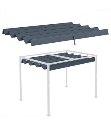 Outsunny Pergola Sun Shade Cover Roof Replacement for 3 x 2.15m Pergola, Grey