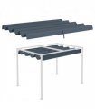 Outsunny Pergola Sun Shade Cover Roof Replacement for 3 x 2.15m Pergola, Grey