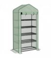 Outsunny Widened Mini Greenhouse 5 Tier Green House, 193H x 90W x 49Dcm, Green