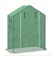 Outsunny PE Greenhouse Cover Replacement with Door and Mesh Windows, Green