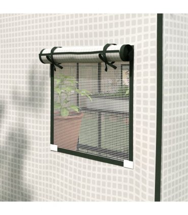 Greenhouse Cover White Polyethylene (PE) 140W x 143D x 190Hcm Outsunny Walk-in