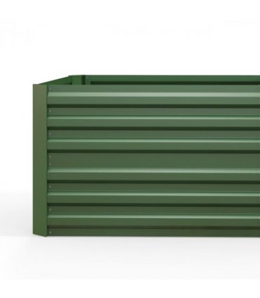 Outsunny Galvanised Steel Outdoor Raised Bed w/ Reinforced Rods, Green
