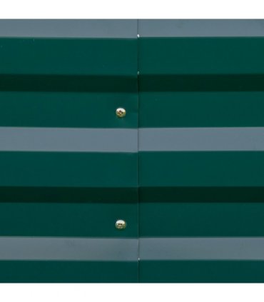 Outsunny Galvanised Raised Garden Bed Metal Planter Box with Open Bottom, Green