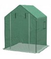 Outsunny Walk-in Greenhouse Cover Replacement with Door and Mesh Windows, Green
