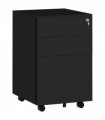 Vinsetto Steel File Cabinet with Lock Hanging Bar for Letter A4 Legal Size Black
