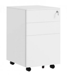 Vinsetto Steel File Cabinet with Lock Hanging Bar for Letter A4 Legal Size White