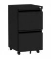 Vinsetto Steel File Cabinet with Lock Hanging Bar for Letter A4 Legal Size Black