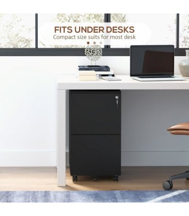 Steel Black file Cabinet with Lock and Hanging Bar for Letter A4 Legal Size