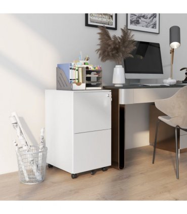 Vinsetto Steel File Cabinet with Lock and Hanging Bar for Letter A4 Legal Size