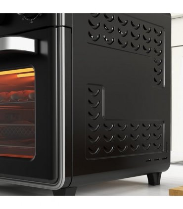 HOMCOM Air Fryer Oven 20L Mini Oven Countertop Convection Oven 1400W Black
