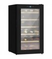 Wine Fridge Black 43L x 45W x 75H cm 24 Bottles Glass Door Digital Touch LED
