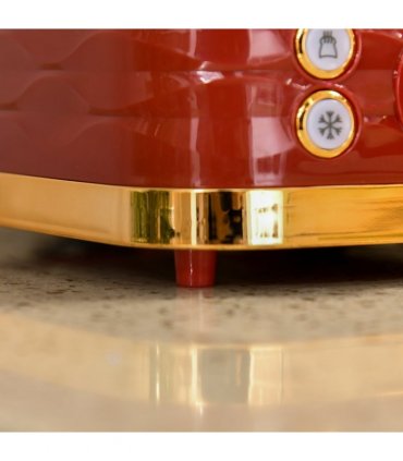 HOMCOM Kettle and Toaster Set 1.7L Rapid Boil Kettle & 4 Slice Toaster Red