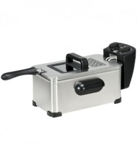 HOMCOM 3 Litre Deep Fat Fryer with Adjustable Temperature, 60min Timer, 2000W
